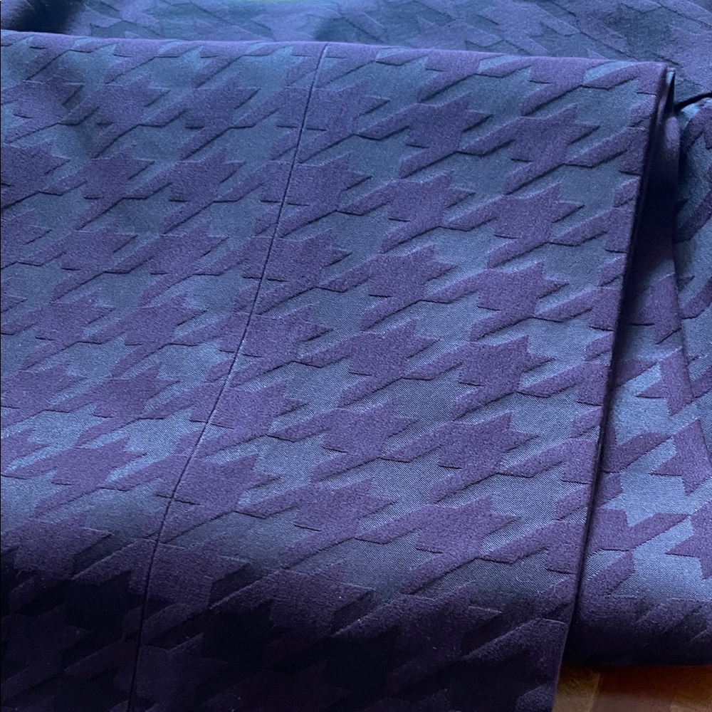 Etcetera Dark Purple Houndstooth Boot Cut Slacks - Picture 2 of 3